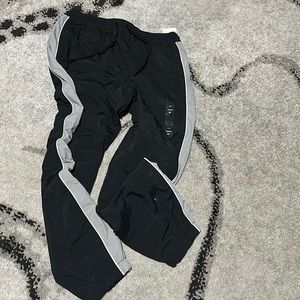 Aeropostale, joggers, dark blue, gray stripe with white, size medium